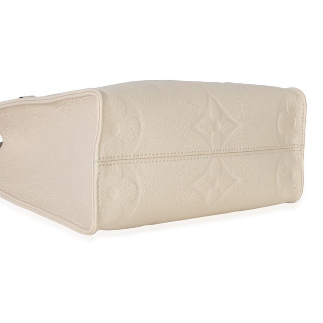 Cream Monogram Empreinte Giant Onthego BB For Sale In New York - Image 6 of 9