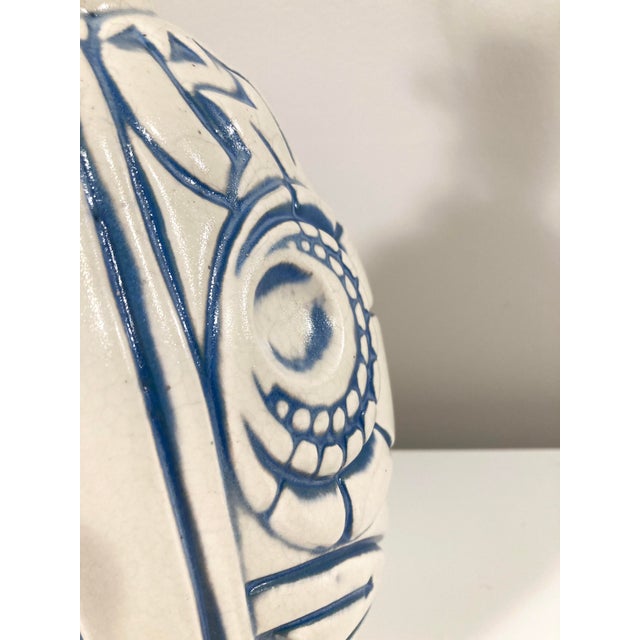Mid-Century Modern Mid 20th Century Modern Geometric Floral Design Table Lamp For Sale - Image 3 of 6