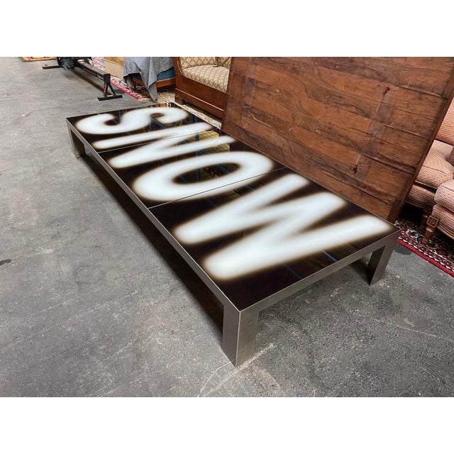 Glass Design Coffee Table by Sandrine & Ricardo Barilla For Sale - Image 7 of 9