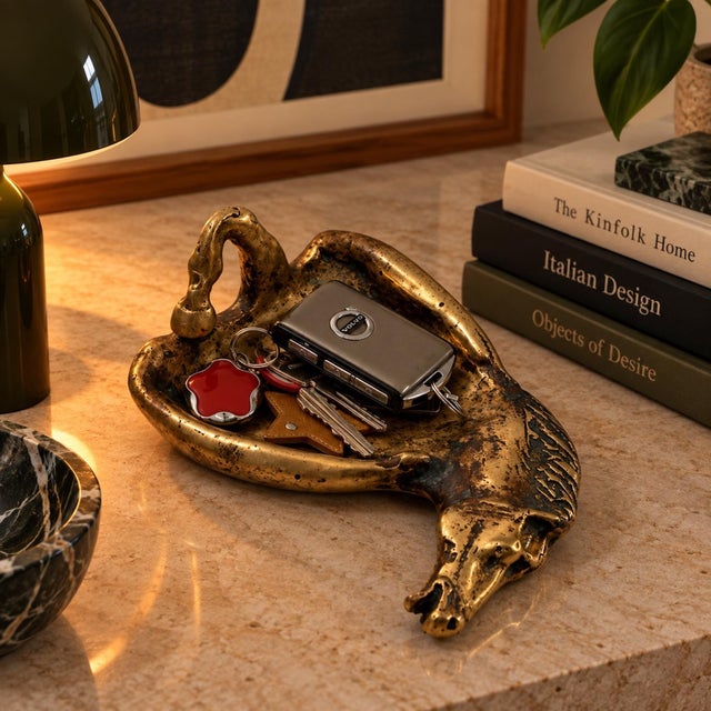 20th Century Italian Brass Horse Sculpture and Bookend, 1960s For Sale - Image 13 of 14