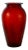 Ruby Red Glass 9” Vase For Sale