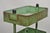 Antique "Bath House 2" Green Painted Metal 3 Tier Rolling Bathroom Trolley Cart For Sale - Image 9 of 12