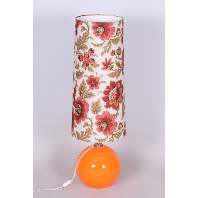 Orange Mid-Century Table Lamp, Germany, 1960s For Sale - Image 8 of 8