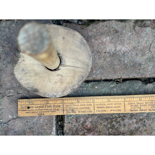 Early 19th Century Very Early Rustic Wooden Mallet For Sale - Image 5 of 12
