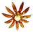 Spanish Solar Crown Sunburst Light with Gilt Gold Finish, 1950 For Sale