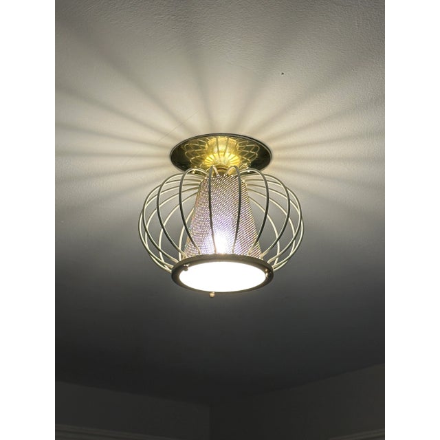 Atomic Mid-Century Modern Ceiling Light by Lightolier For Sale In Philadelphia - Image 6 of 12