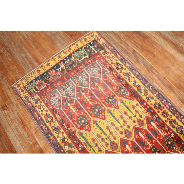 Textile 19th Century Antique Turkish Melas Runner - 3' x 12'6" For Sale - Image 7 of 9