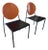 Vintage 1990s Attributed to Dakota Jackson "Vik-Ter 1" Postmodern Dining Chairs - A Pair For Sale