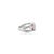 Not Yet Made - Made To Order Stunning Pink Zirconia Asscher Cut Solitaire Ring in Ottoman Design for Unisex- Size 7 For Sale - Image 5 of 11