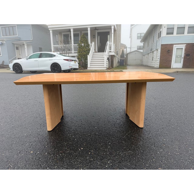 Italian coffee table made by MOBILIFICIO SAN GIACONO. The table is made out of birch betulla wood.