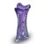 Art Deco Early 20th Century Lavender Crystal Art Deco Vase For Sale - Image 3 of 6