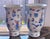 White 1940s Japanese Floral & Butterfly Vases (Occupied Japan) - A Pair For Sale - Image 8 of 9