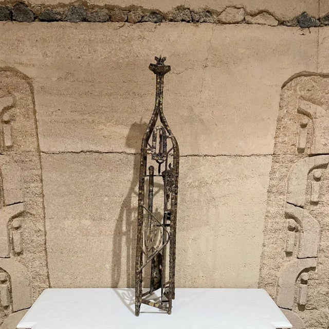 1970s Brass Sculpture Max Finkelstein Machine Texture Artwork California For Sale - Image 4 of 12