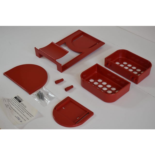 Red Shower Caddy by Makio Hasuike for Gedy, 1980s For Sale - Image 8 of 18