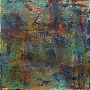 “AS022323” Contemporary Original Abstract Study Painting on Stretched Canvas