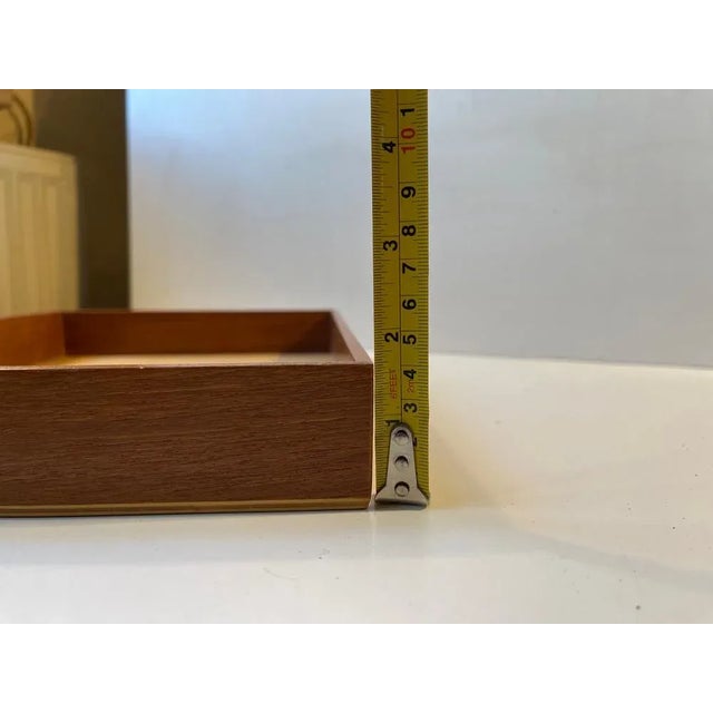 Vintage Teak Paper Tray from Ehapa, 1970s For Sale - Image 4 of 5