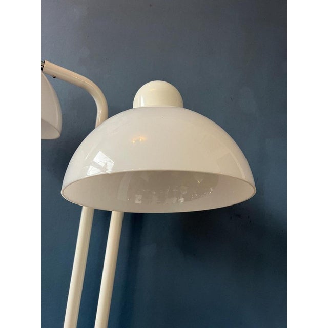 Vintage Space Age White Acrylic Glass Floor Lamp For Sale - Image 6 of 11