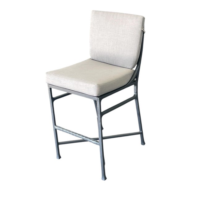 American Castelle Marquis Aluminum Patio Barstools- Set of 3, Outdoor Bar Stool For Sale - Image 3 of 12