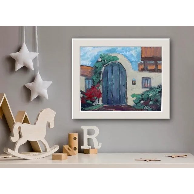 Carmel by the Sea, Garden Door (Original Oil Landscape) For Sale - Image 4 of 12