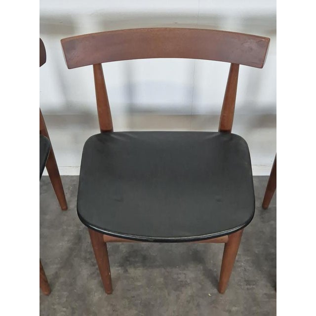 Vintage Teak Table and Chairs by Hans Olsen for Frem Rojle, 1960s, Set of 4 For Sale - Image 9 of 13