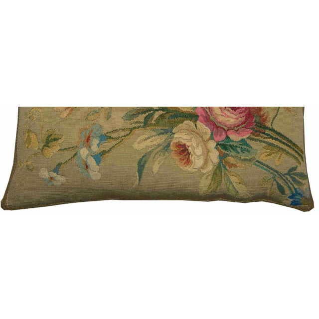 Circa 1850 Antique French Aubusson Pillow For Sale - Image 4 of 9