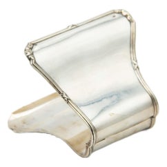 Silver Asparagus Tongs with Spring System For Sale