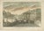 Title: Hand-Colored Optical View of Grand Bierkade, The Hague by Jacques Chereau, ca. 1750 This optical print titled "Vue...