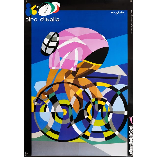 86th Giro d'Italia Cycling Poster by Ugo Nespolo, 2002 For Sale - Image 9 of 9