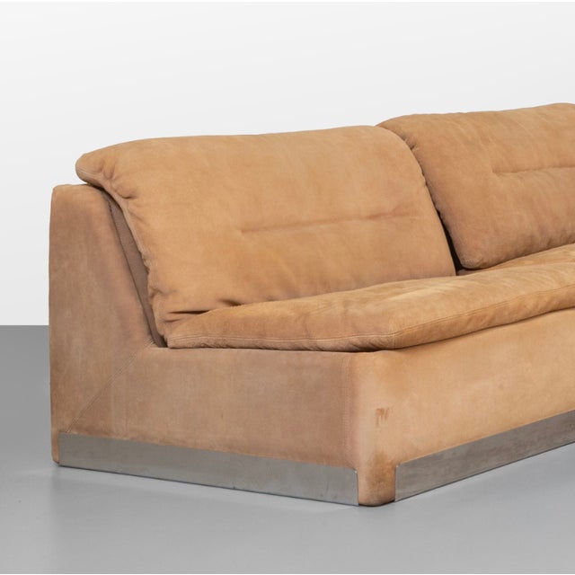 Vintage P10 Series Sofas by Alberto Rosselli for Saporiti Proposals, 1970s, Set of 2 For Sale - Image 3 of 4