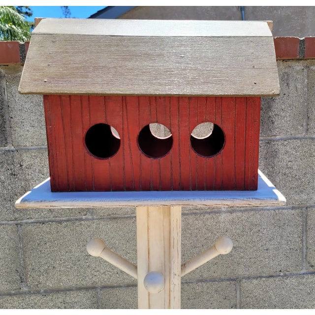 Mid 20th Century Folk Art Farm Barn House Coat Rack For Sale - Image 5 of 9