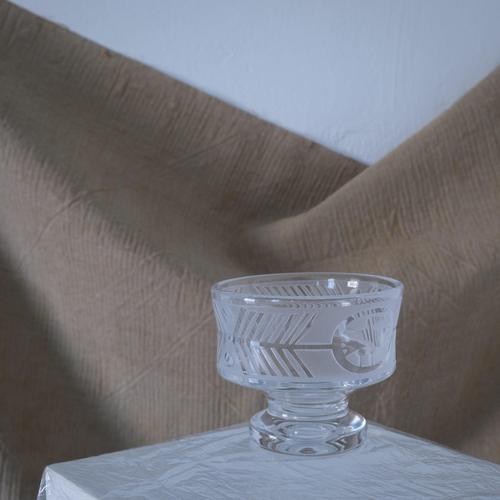 Glass Footed Bowl by Bertil Vallien for Boda Åfors, 1960s For Sale - Image 9 of 9