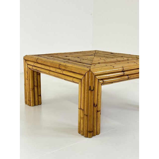 Bamboo Coffee Table in the style of Vivai del Sud, Italy, 1960s For Sale - Image 9 of 18
