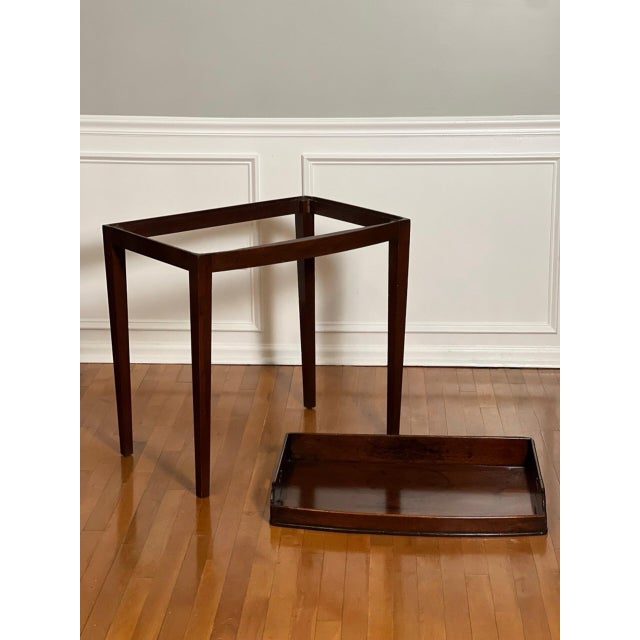 19th Century English Mahogany Butler Serving Tray on Stand For Sale - Image 16 of 17