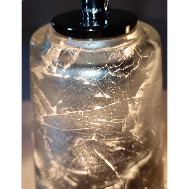 Silver Vintage Pendant Light in Murano Glass, 1990s For Sale - Image 8 of 11