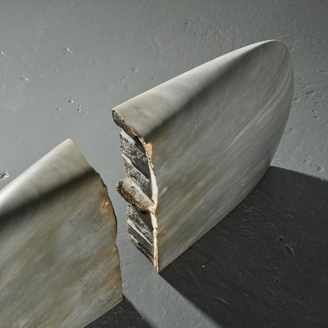 Robert Neuhauser, Two-Part Marble Sculpture, 1980s, Marble For Sale - Image 11 of 14