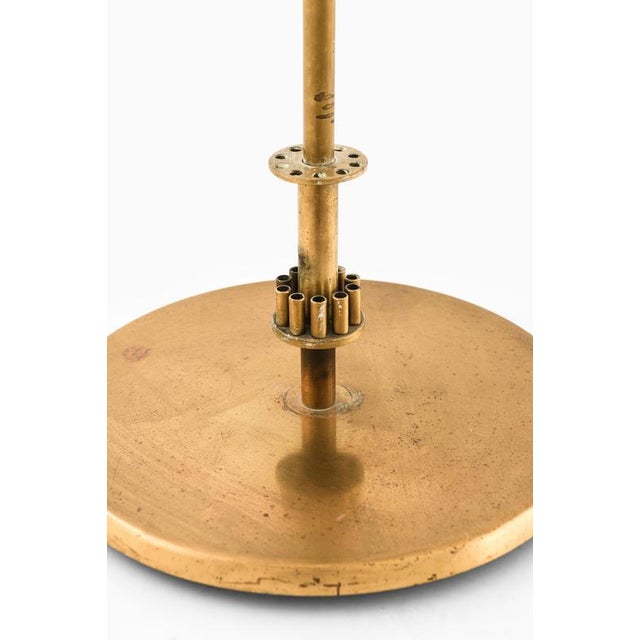 Scandinavian Golden Table Mirror in Brass, 1950s For Sale - Image 4 of 8