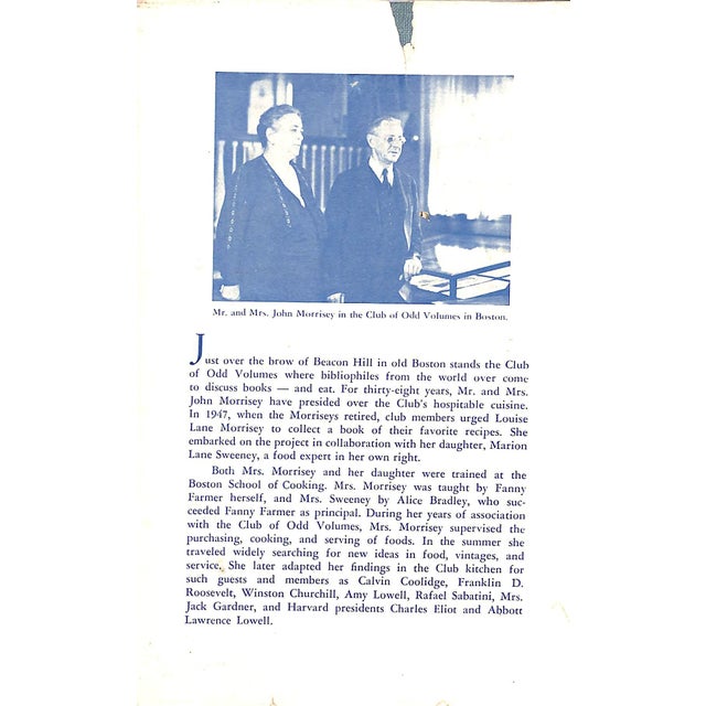 "An Odd Volume of Cookery" 1949 Morrisey, Louise Lane and Sweeney, Marion Lane For Sale - Image 11 of 11