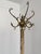 Vintage Italian Brass and Onyx Hall Tree Coat Rack with Rotating Crown and Female Faces, 1960s For Sale - Image 4 of 18
