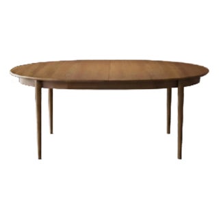 Oval Expandable Teak Dining Table by Niels O. Moller for Gudme Denmark, Ca. 1960 For Sale