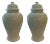 Pair of Celadon Vase Ginger Jars For Sale