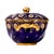 Antique Coalport Jewelled Cobalt Blue Twin-Handled Covered Bowl, 1872 For Sale - Image 6 of 14