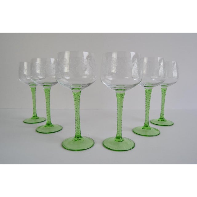 Vintage Stemmed Glasses, 1960s, Set of 6 For Sale - Image 6 of 11