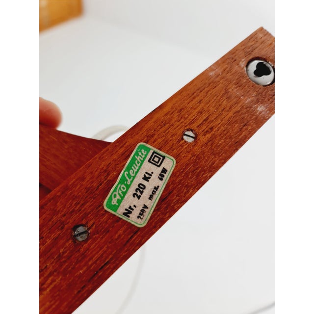 Danish Teak Wall Lamp by Aro Leuchte, 1960s For Sale - Image 10 of 11