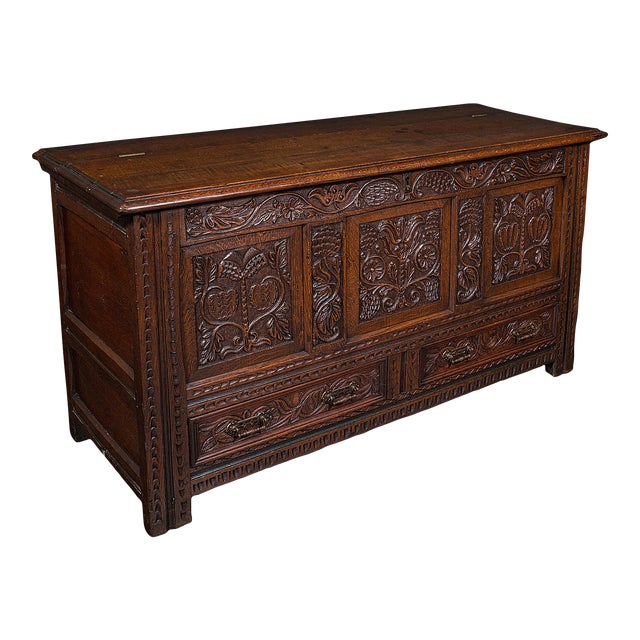 1700's Large Antique Mule Chest For Sale