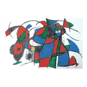 Joan Miro Original Lithograph V2-3d Mourlot 1975