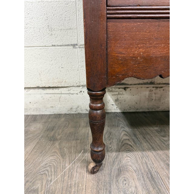 Antique Late Victorian Walnut Chest of Drawers For Sale - Image 12 of 17