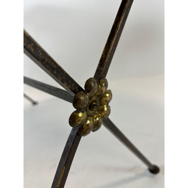 Modernist Nesting Tables in Metal and Black Glass, 1950s, Set of 2 For Sale - Image 4 of 13