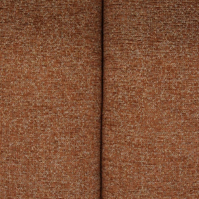 Cognac Chenille Tufted Sofa For Sale In Los Angeles - Image 6 of 6