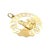 Chantecler Capri 18K yellow gold large logo Piazzetta charm pendant with diamond. Diamond: 0.10 ct. Measurements: Length:...