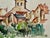 Rustic Henry Emil Salloch Original Watercolor on Paper Vézelay, France. 1972. For Sale - Image 3 of 8